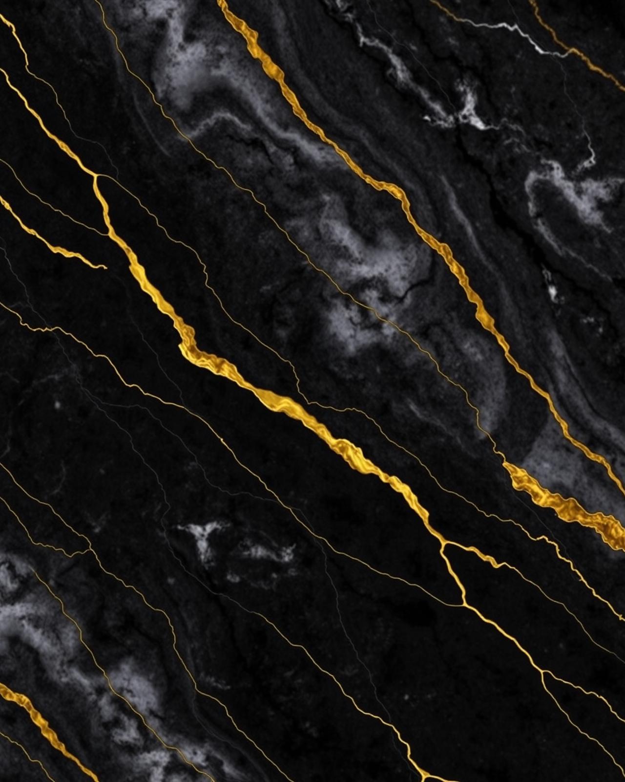 Black marble with gold veining — Radhams Decorators craftsmanship